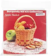 Commonwealth Basket Burgundy Hill Basket Kit-Apple Basket 6"X6"X9"