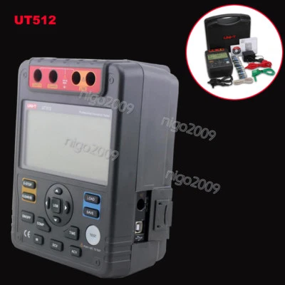 UNI-T UT512 Digital Insulation Resistance Tester Voltmeter 2500V 100GΩ Auto Rang