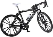 GOOHOCHY 2pcs Mini Alloy Bike Model Figurine Decor Creative Simulation Ornaments for Home and Boys and Girls for Living Room and Collection Display