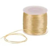 1.5mm Nylon Satin Cord 60 Yards Bracelet String Beading Thread, Cream White