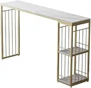 Home Simple Marble Bar Table Modern Long Partition Combination High Table(120 * 40 * 105)