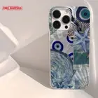 Seaside Scenery Wave Beach Pattern Phone Casefor Iphone 15 16 14 13 12 11 Pro Ma