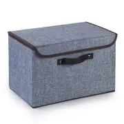 Home Shelves Foldable Box Collapsible Fabric Storage Bin Organizer Basket w/Lid