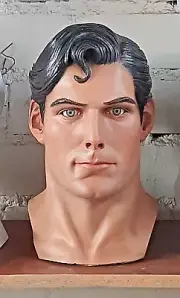 Christopher Reeve Superman realistic lifesize bust