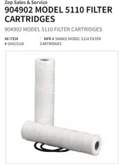 Zep Model 5110 Filter