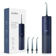 SEJOY PORTABLE FLOSSER MINT 3 in 3 Colors, Black, Pink, White