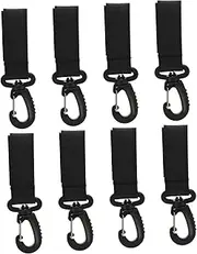 ORFOFE Stroller Pram Hook Stroller Diaper Bag Hook Set 8pcs Swivel Clips for Hands Mommy Convenience