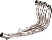 daili store Motorcycle Exhaust Head Connect Tube Front Link Pipe Stainless Steel Exhaust System Compatible With Yamaha R1 MT10 2015-2019