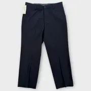 Dockers Pants Mens 36x29 Signature Khaki Relaxed Fit Cotton Stretch Blue NEW