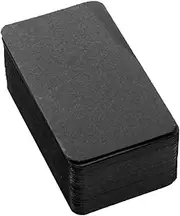 FIXOSHEE 100Pcs Small Blank Cards for DIY Projects Black Cardstock Note Cards for Learning and Crafting for English Vocabulary Practice and Scrapbooking