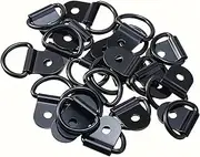 10Pcs D Rings Tie Down Anchors Ring Pull Hook Stainless Steel Lashing Ring Load Fit for Car Boat Cargo Trailer Vehicles RV Van(6.5mm 10pcs)