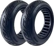 2 x Solid Tyres 10 x 2.70-6.5 (55 mm) for Electric Scooter Urbanglide E-Cross, Urbanglide E-Cross Pro Puncture Proof Tyre for Electric Scooter Front and Rear Puncture Proof