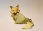 Handmade Origami Dollar Bill Fox (one-of-a-kind) Great for Gift or Decoration