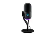 Logitech G Yeti GX Dynamic RGB Gaming Microphone, Podcast with LIGHTSYNC, Blue VO!CE, G HUB Control, Supercardioid, USB Plug and Play on PC/Mac - Black