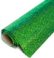 10 sheets 12”x9" GREEN HOLOGRAPHIC SISER HTV Heat Transfer tshirt Vinyl IRON-ON