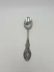 Unknown Mfg Japan or Korea "Springtime" Stainless 7 1/2" - Place Spoon - Mint