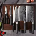 Kitchen Chef Knife Set Damascus Pattern Cleaver Slicing Utility Knives Tool Gift
