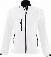 [SOL'S] SOLS Womens/Ladies Roxy Soft Shell Jacket (Breathable, Windproof And Water Resistant) (UK Size: S) (White)