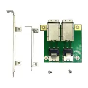 1x Mini SAS26p SAS-SFF-8087 to SFF-8088 Adapter Board in PCI Bracket SAS36P-26P