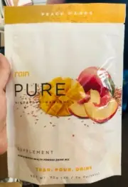 Rain PURE Digestive Health Probiotic Supplement - 30 PEACH MANGO Packets - NIB!