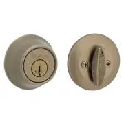Kwikset 660 Single Cylinder Deadbolt featuring SmartKey in Antique Brass