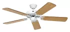 Ceiling Fan Winterbetrieb Classic Royal White & Pine 132 CM
