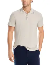 Atm Anthony Thomas Melillo Classic Cotton Jersey Tipped Regular Fit Polo Shirt