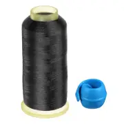 Polyester Embroidery Thread Thread Spools Savers Kit, Black Blue