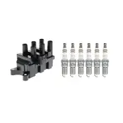 Hitachi 1 Ignition Coil & 6 NGK Spark Plugs Ruthenium HX Kit For Mercury Sable