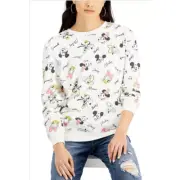 DISNEY Juniors' Mickey & Friends Printed Pullover Small NEW