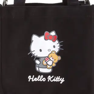 Sanrio 三麗鷗 2WAY 棉質兩用手提斜背包 斜背提袋 Hello Kitty 069868