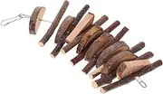 Toddmomy Wooden Animals Teething Toys Comforting Teething Toys Household Chinchilla Toy Rabbit Chew Toys