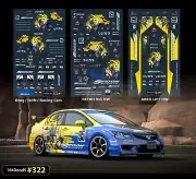 Spoon Racing Waterslide Decals 1/64 for CUSTOM for Hw & all Cars Type # 322