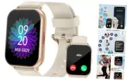 Smart Watches for Women Men (Answer/Make Calls), 1.8" Smartwatch Milky White