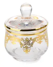 Alice Pazkus Small Jar W Rich 24K Gold Artwork