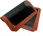 Bread Baking Mat Open Mesh Oven Liner Steaming Mesh Eclair Baking Sheets Perforated Silicone for Half Sheet Size 11-5/8 x 16-1/2 Inch
