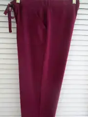 N.NATORI LOUNGE 24/7 LONG PANTS POCKETS JERSEY KNIT MERLOT SMALL NEW