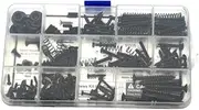Wmqbjta Electric Guitar Component Screw Set for Bridge, Neck Plate, And Pickup, Black