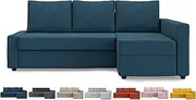 Sung Fit Friheten Slipcover for The IKEA Friheten with Chaise Corner Cover, Sofa Bed Cover, Sectional Slipcover (Polyester-Navy Blue)