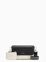 Rosie Colorblock Pebbled Leather Flap Crossbody