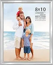 Langdon House 8x10 Silver Picture Frame - Distinguished Edging for Classic Style - Richland Collection