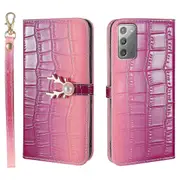 For Samsung Galaxy Note20 Phone Case With Strap - Purplish red
