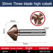 30mm Three blade single blade chamfer 90 degree deburring chamfer Drill bit