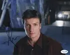 NATHAN FILLION SIGNED FIREFLY PHOTO (4) also ACOA cert