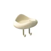 Soap Box Wall Mounted No-punch Soap Box Bathroom Draining Shelf Cream Wind Soap Organiser