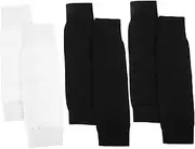 BIUDECO 3 Pairs Sports Boys Socks Skiing Shin Guards Footless Football Socks Shin Guards for Skiing Football Sock Sleeve Calf Compression Sleeve Boys Shin Guard Polyester