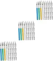 YOSADIER 4 Sets Hobby Knives Kit with Replacement Blades Precision Crafting Tools for Scrapbooking Arts Crafts Comfortable Slip Handle for Cutting Models and Artwork