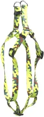 Yellow Dog Design Neon Camo Step-in Dog Harness, Large-1" Wide and fits Chest Ci