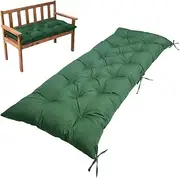 Indoor/Outdoor Bench Cushion Waterproof Thicken Patio Furniture Seat Cushion with Ties,Soft Swing Cushion Replacement for Window Lounger Garden Wicker(#4,150x50cmx8cm Thick)