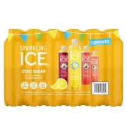 Sparkling Ice Lemonade Variety Zero Sugar, 17 fl oz, 24-pack Bottles